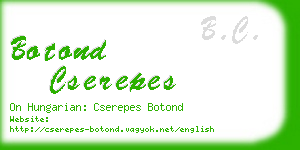 botond cserepes business card